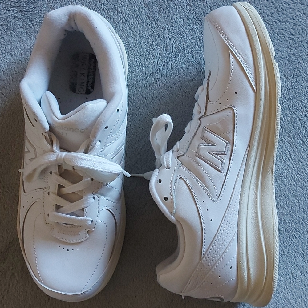 White New Balance shoes